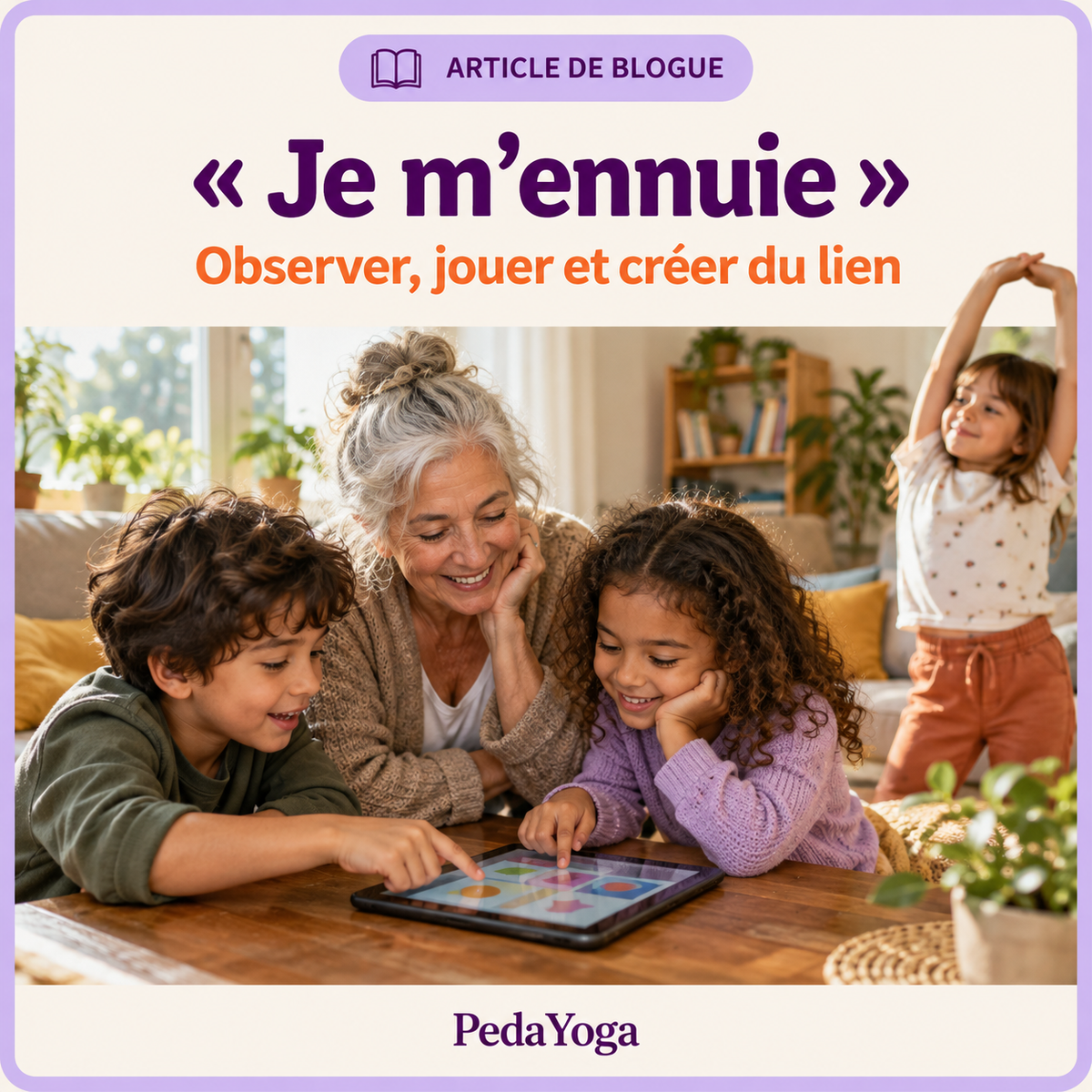 « Je m’ennuie » : transformer l’attente en choix, en jeu et en lien — visuel photographique généré