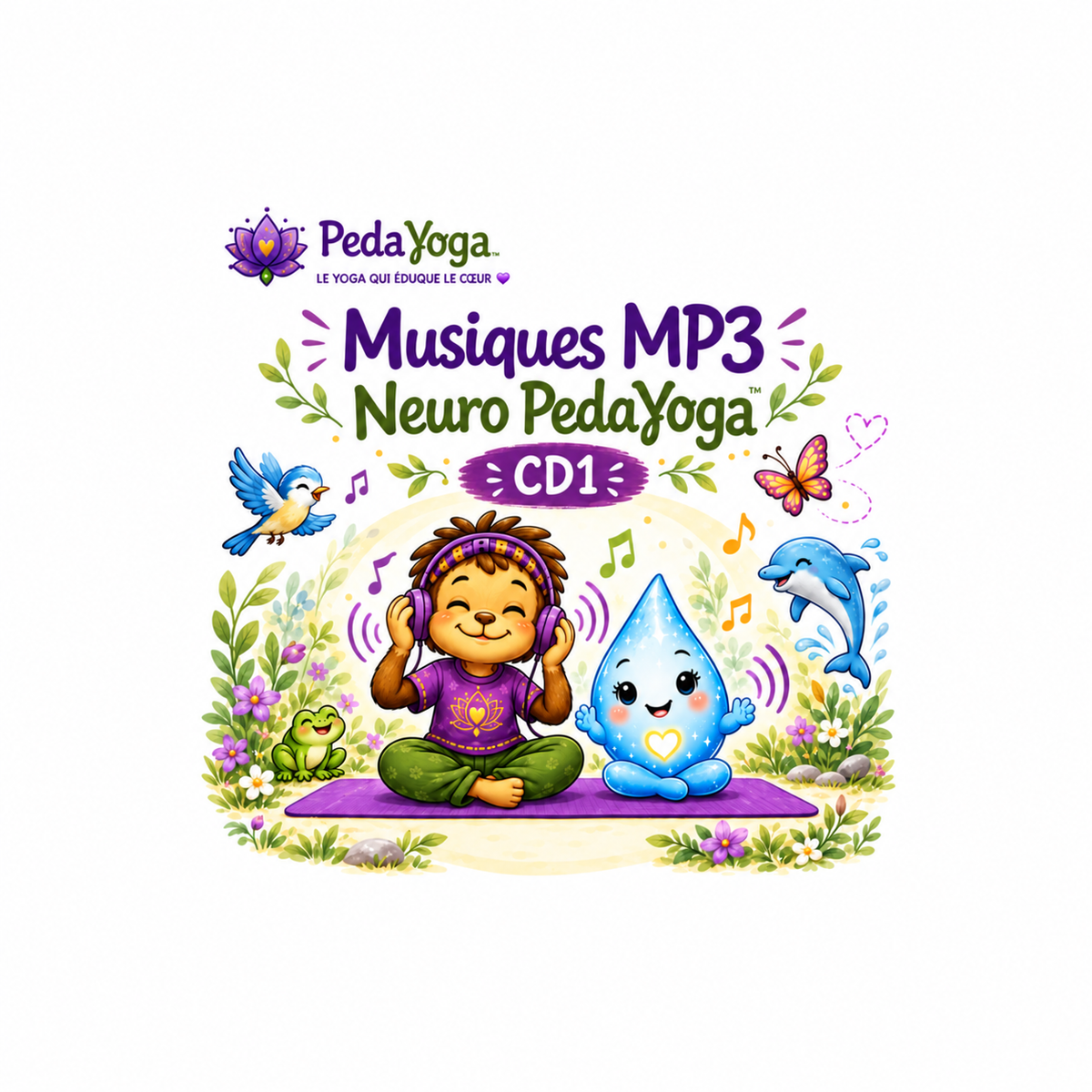 Musiques MP3 Neuro PedaYoga CD1 — vignette carrée avec marge de sécurité